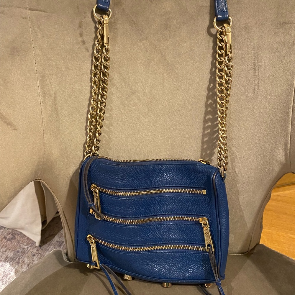 Rebecca minkoff blue cross body purse